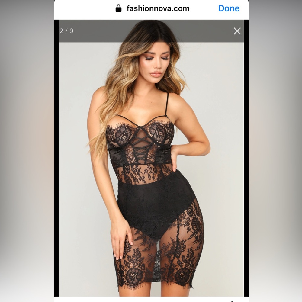 Fashion Nova Lingerie Dress